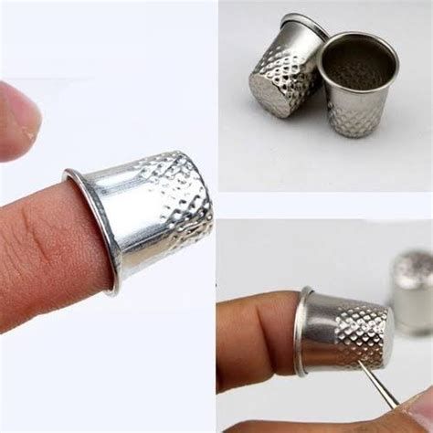 Dedal Metal Para Costureira E Artesanato Protetor De Dedo Shopee