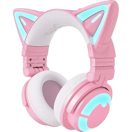 Yowu Rgb Cat Ear Headphone G Wireless Foldable Gaming Headset With