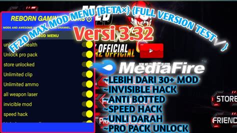 Ff D Mod Menu Blue Terbaru Youtube