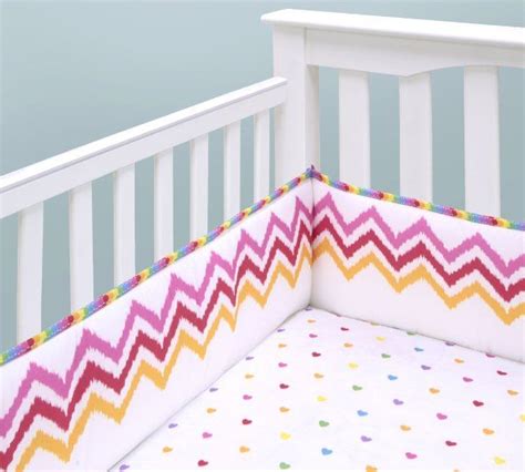 MiGi Rainbow Heart Print Fitted Crib Shet Amazon Baby Rainbow Crib