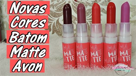 Novas Cores Batom Matte Color Trend Da Avon Janeiro Laiane