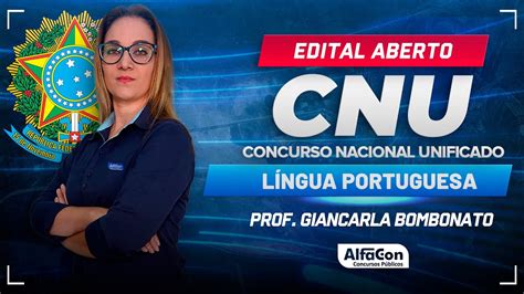 CNU 2024 Aula de Língua Portuguesa Edital Aberto AlfaCon YouTube