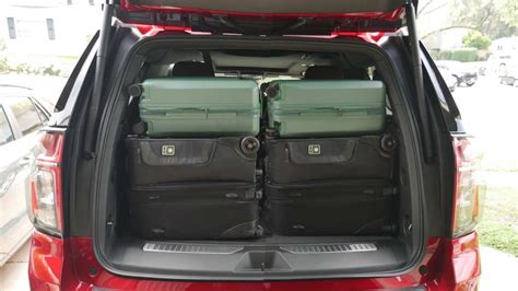 Chevrolet Suburban Luggage Test How Much Fits Behind The Third Row