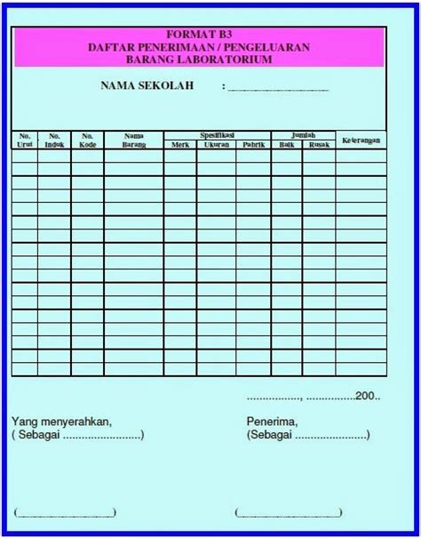 Contoh Format Penerimaan Barang Delinewstv