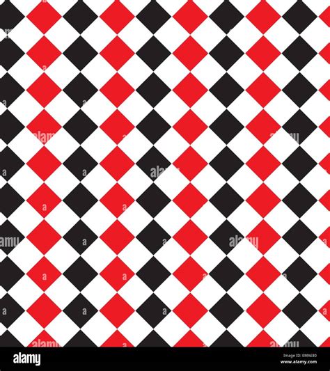 A Seamless vector pattern of black white and red diamond shapes Stock ...