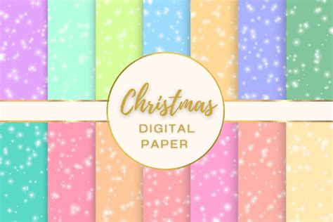 Christmas Digital Paper Pack Graphic by Lovely bee · Creative Fabrica