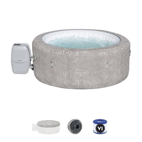 Spa Hinchable Bestway Lay Z Zurich 120 Burbujas AirJet 180x66 Cm Para 4