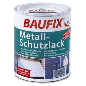 BAUFIX Metall Schutzlack Silbergrau Amazon De Baumarkt