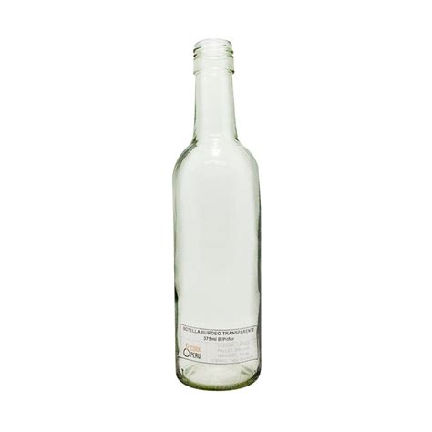 BOTELLA BURDEO TRANSPARENTE 375ml B Pilfer CORK PERU S A