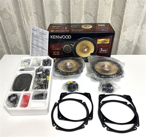 【やや傷や汚れあり】kenwood ケンウッド Kfc Xs174s 17㎝ウーファー ツイーター 元箱、他各種ケーブル 付属品付の落札情報