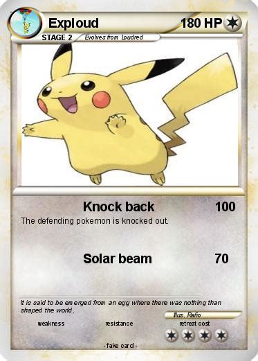 Pokémon Exploud 22 22 - Knock back - My Pokemon Card