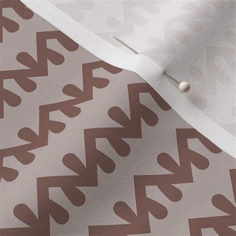 Aztec Tribal Zig Zag Earth Brown Normal Fabric Spoonflower