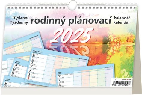 Helma365 Stolní kalendář Týdenní rodinný plánovací 2025 od 36 Kč Zbozi cz