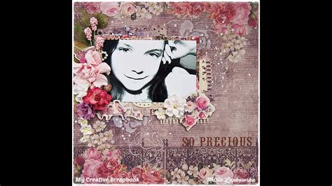 BEGINNERS Scrapbooking Page - YouTube