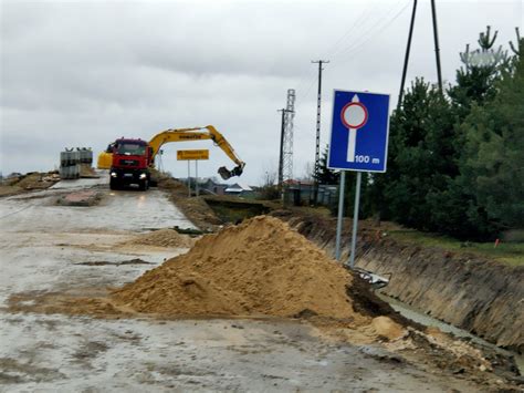 Zaawansowanie prac w lutym Budowa obwodnicy m Jędrzejów