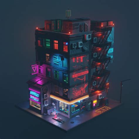 Cyberpunk House Cyberpunk Apartment Cyberpunk Building Cyberpunk