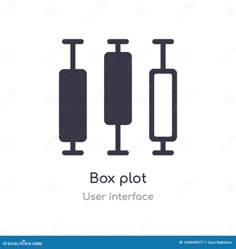 Box Plot Outline Icon Isolated Line Vector Illustration From User