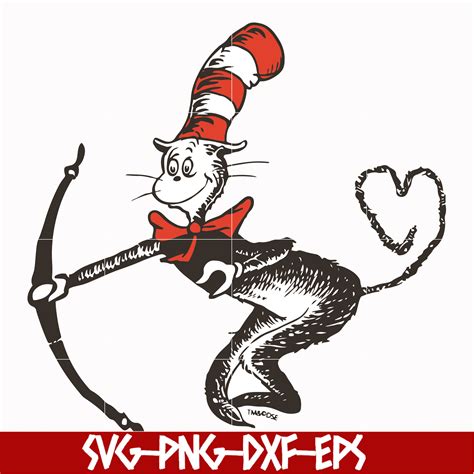 The Cat In The Hat By Dr Seuss Svg Dr Svg Png Dxf Eps Fi Inspire Uplift