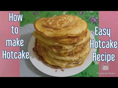 How To Make Hotcake Easy Hotcake Recipe Youtube