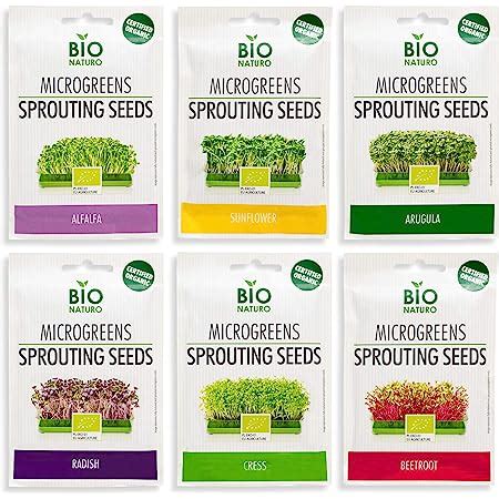 Amazon Heirloom Sprouting Microgreen Seed Variety Pack