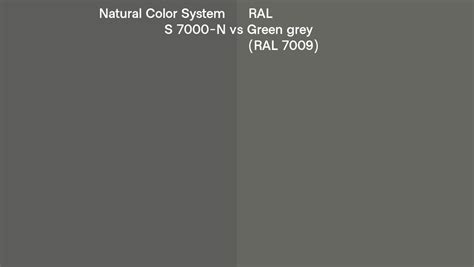 Natural Color System S N Vs Ral Green Grey Ral Side By Side