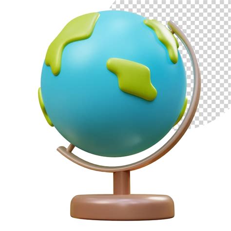 Premium Psd D Cartoon Planet Earth Globe Of Planet Earth For