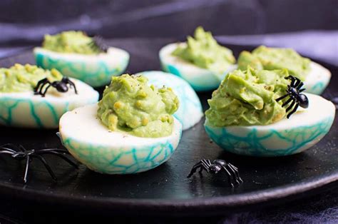 Spooky Spiderweb Keto Deviled Eggs Kiss My Keto Blog