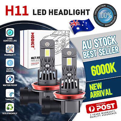 Modigt H Led Headlight Globes High Beam For Holden Commodore Ve