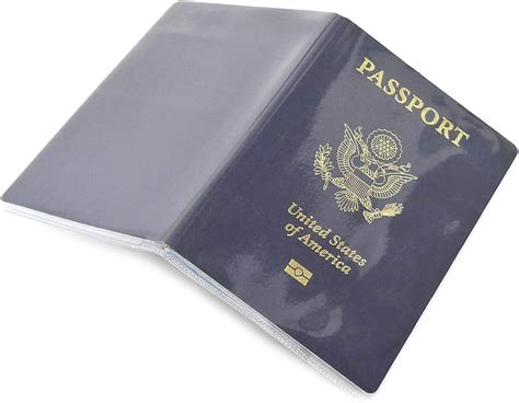 Passport Cover Clear Plastic Vinyl Id Card Protector Case Holder Pack Of 5