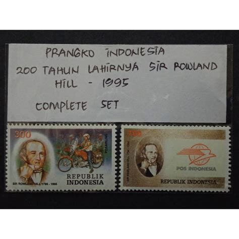 Jual Prangko Indonesia 200th Lahirnya Sir Rowland Hill 1995 Lengkap