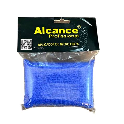 Aplicador De Microfibra Super Macio Azul 7x10cm Alcance GF Automotiva