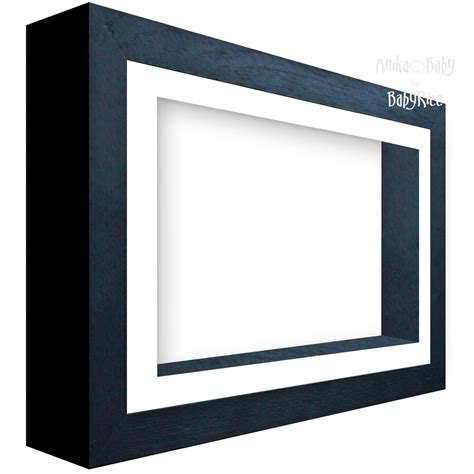 Black Wooden Box Frame Deep Shadow Box Display 48cm Or 6cm Inner