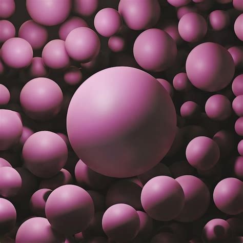 Premium Photo Abstract 3d Background Of Purple Balls