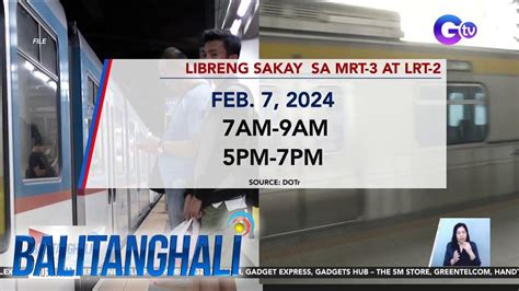 LRT 2 At MRT 3 May Libreng Sakay Ngayong Araw BT Video Dailymotion