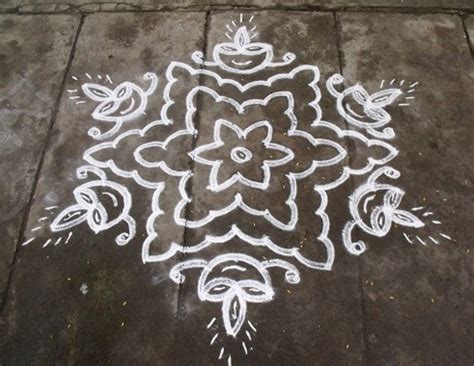 5 Beautiful 13 Dots Rangoli Designs with Images | Styles At Life