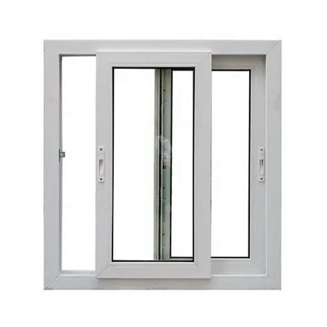 Toughened Glass 2 Track UPVC Sliding Window Glass Thickness 6 Mm At