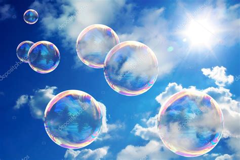 Soap bubbles on blue sky — Stock Photo © halina_photo #2608444