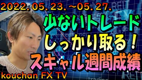 Fxスキャルピング週間成績！少ないトレードでもコツコツ利益に