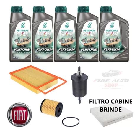 Kit Troca Óleo Motor 5w30 Fiat Palio Adventure 1 8 16v Etorq Frete grátis