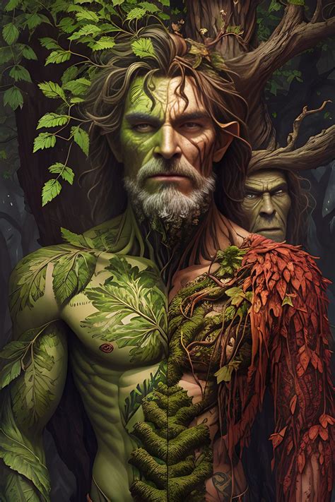 Celtic Treeman Greenman Pagan In The Forest Art Ancient Forest Dryads