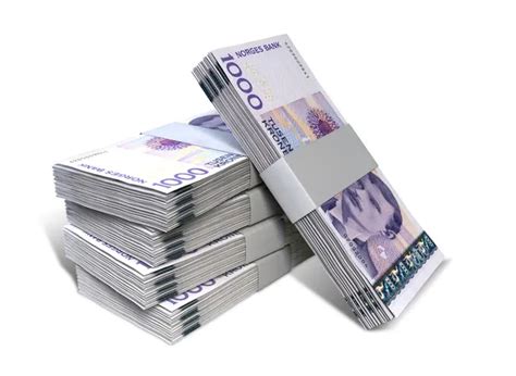 Norwegian Krone Notes Bundles Stack Stock Image Everypixel