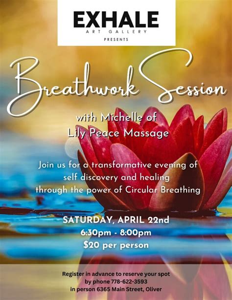 Trauma Informed Breathwork Lily Peace Massage Osoyoos Bc