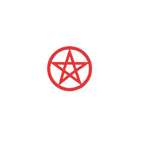 Red Pentagram Temporary Tattoo Set (2 tattoos) – TattooIcon