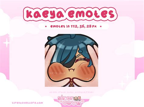 Kaeya Squish Emotes Genshin Impact for Twitch Discord and - Etsy