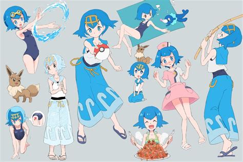 Eevee Lana Popplio And Joy Pokemon And 2 More Drawn By Betuni