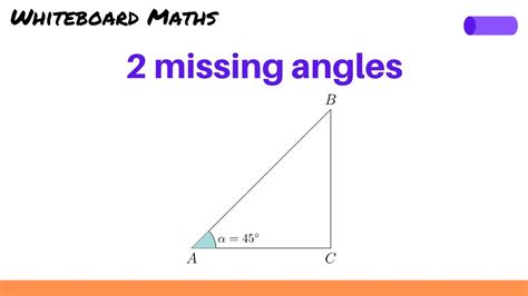 Sine Rule For 2 Missing Angles YouTube