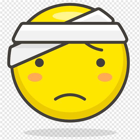 Face Head Bandage Streamline Emoji Icon Png PNGWing