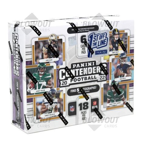 2022 Panini Contenders Football 1st Off The Line Hobby 12 Box Case