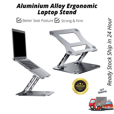 Ergonomic Laptop Stand Aluminium Alloy Adjustable Laptop Holder Multi ...