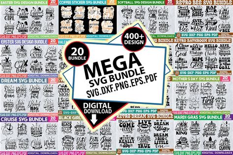 Mega Svg Bundle Bundle Creative Fabrica